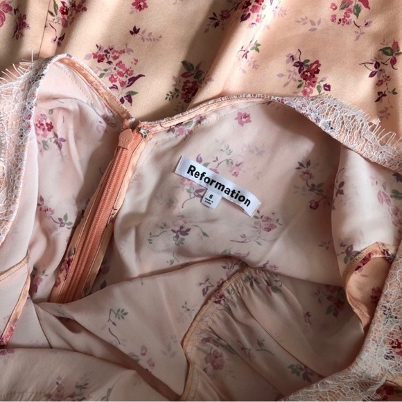 Reformation Lucas Silk Dress - Size 6. - Picture 7 of 7